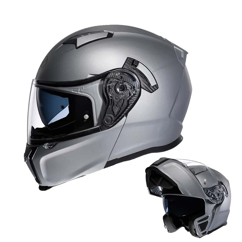Casque de moto modulable — DOT & ECE, double visière, doublure lavable - Desfino