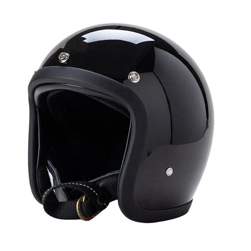 AeroGuard Retro-Motorradhelm — flaches Profil, DOT- und ECE-zertifiziert - Desfino