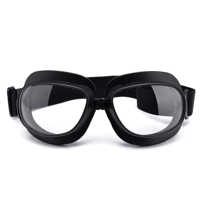 AuroraRidge Vintage Motorcycle Goggles — Windproof Helmet Fit | Desfino
