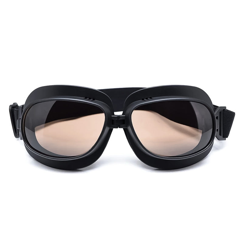 AuroraRidge Vintage Motorcycle Goggles — Windproof Helmet Fit | Desfino