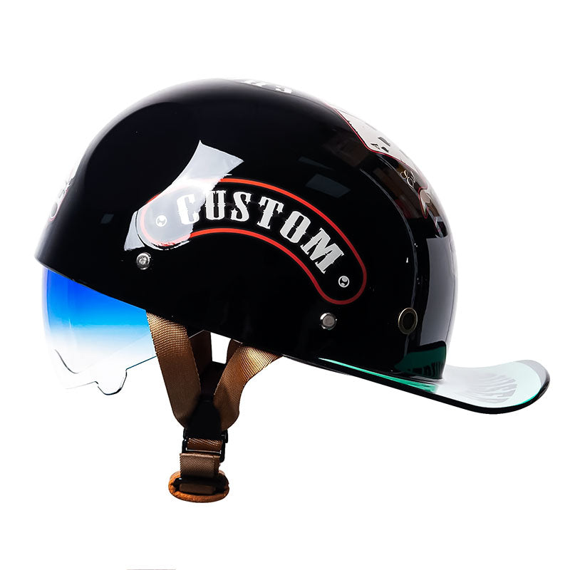 OrionRide DOT-Halbhelm — ABS-Schale im Baseball-Stil für Motorräder - Desfino