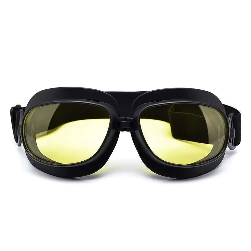 AuroraRidge Vintage Motorcycle Goggles — Windproof Helmet Fit | Desfino