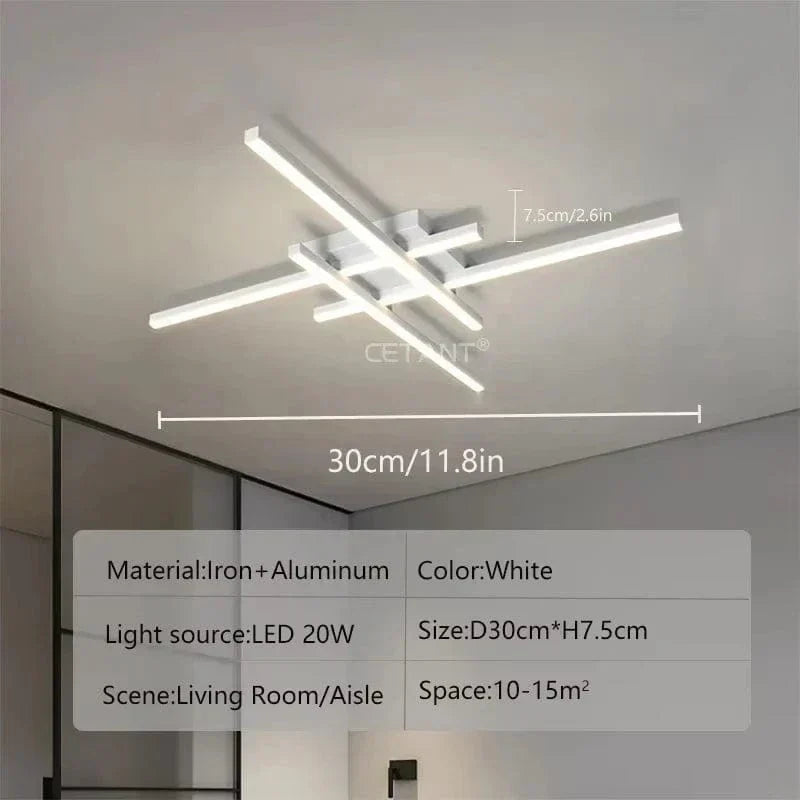 Plafón LED moderno — luz suave de bajo consumo, D30/40/50cm | Desfino