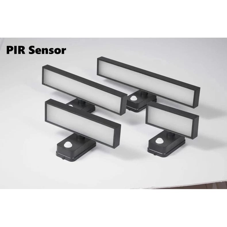 Applique murale extérieure Auron IP65 — tête LED orientable, capteur de mouvement PIR - Desfino