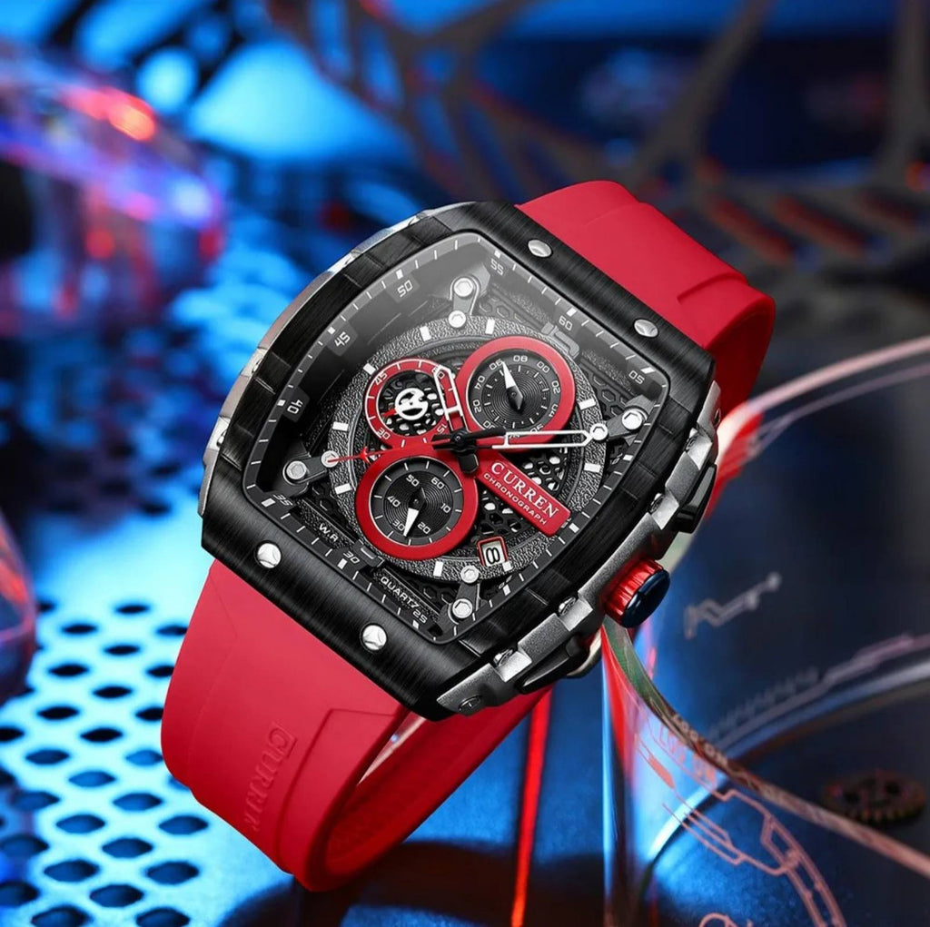 Hodinky Vareno s chronografem — velký ciferník, quartzový strojek, automatické zobrazování data - Desfino