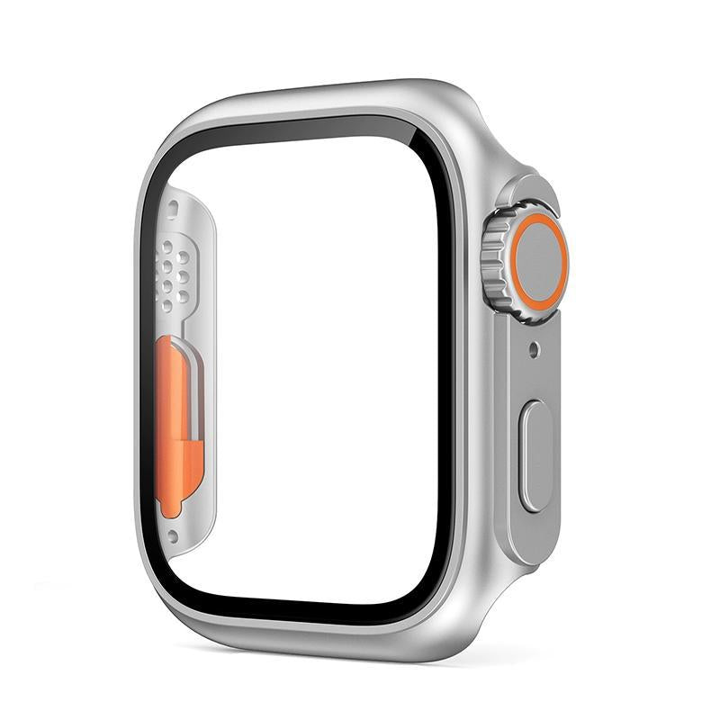 Capa fina impermeável para Apple Watch — Estrutura de proteção em PC, película de vidro temperado 9H - Desfino