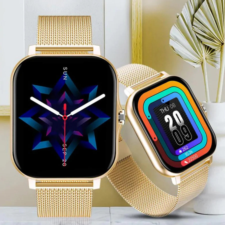 PulseWave 智能手表 — 触摸屏、蓝牙通话、健身追踪 - Desfino