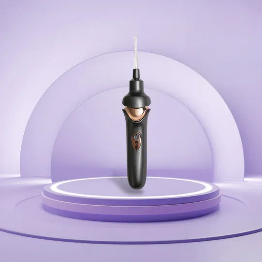Aspirador de cera de oídos QuietEar — inalámbrico, silencioso, punta de silicona, luz LED - Desfino
