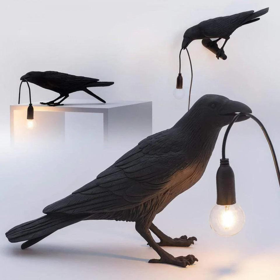 FederGlow warme LED-Vogelwandleuchte — Stimmungsvolle Dekolampe - Desfino