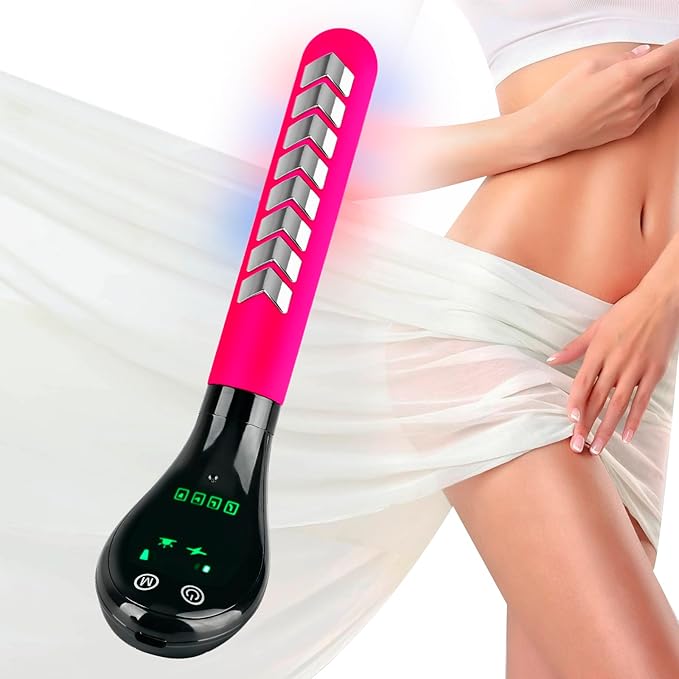 Hůlka pro podporu pánevního dna — kompaktní design, elektrické pulzy, uklidňující teplo a duální světlo
