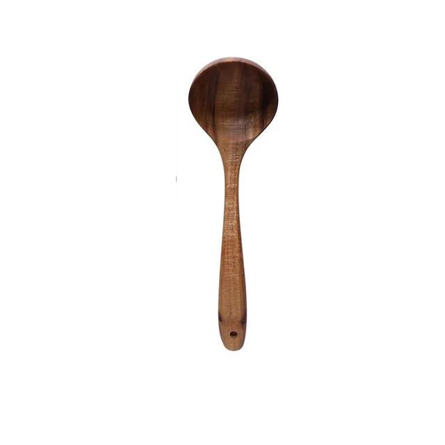Hearthwood Teak Kitchen Utensils Set — Mineral Oil Finish