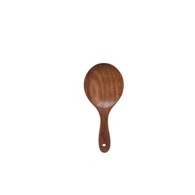 Hearthwood Teak Kitchen Utensils Set — Mineral Oil Finish