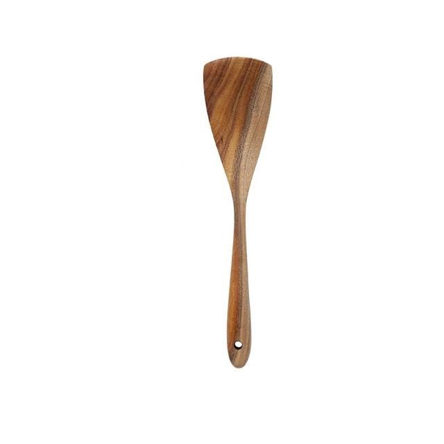 Hearthwood Teak Kitchen Utensils Set — Mineral Oil Finish