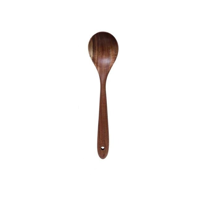 Hearthwood Teak Kitchen Utensils Set — Mineral Oil Finish